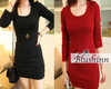 BASIC BODYCON LS DRESS